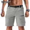 TACVASEN Men's Summer Casual Shorts Lightweight Multi-pockets Military Work Cargo Straight Loose Hike Camp 30-40 210716