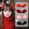 15694 Europe Fashion Baby Girls Barrettes Bowknot Hair Clip Kids Girl Hairpins Barn Hårpin Tillbehör