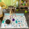 Miamumi Foldable Pavimento Bebê Bebê Mat Mat Criança Criança Tapete Crianças Crianças Crianças Térmica Troque Jogo Pad Espuma Educacional Brinquedo Presente 210724