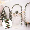 Fiori decorativi Ghirlande Vite artificiale Matrimonio San Valentino Seta Foglie verdi Appendere piante 5,7 Ft o 8,2 Edera Arte artigianale floreale con B