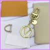 Nyckel Charm KeyChain Designer Keychains Women Mens Ny Luxurys Designers Key Chain Letters Unisex med Box D217137F260W