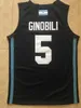 #5 Manu Ginobili Team Argentinien Marineblau genähtes Retro-Basketballtrikot im Retro-Stil. Passen Sie jede Größe, Nummer und Spielernamen an