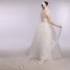 Véus nupciais branco marfim casamento borda de renda bride véu Velos De Novia Largos Acessórios