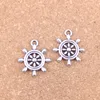 67pcs Antique Silver Bronze Plated ships wheel helm rudder Charms Pendant DIY Necklace Bracelet Bangle Findings 22*20mm