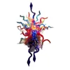 Уникальные разработанные многоцветные ручные вручную стеклянные стеклянные светильники декора искусства Италия ИТ ИТАЛИЯ Murano Shade LED лампа 20 на 30 дюймов
