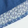 Sexy taille haute une ligne jupes d'impression florale vintage tartan bleu femmes jupe courte slim rétro sexy jupe 210520