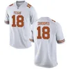 Chen37 NCAA Koleji Texas Longhorns Futbol 28 Malcolm Brown Jersey Man 18 Tyrone Swoopes 9 John Harris 6 Case McCoy 1 Mike Davis 10 Vince Young