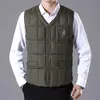 Men's Vests Mens Winter Vest Jacket Coats Warm Duck Down Filler 2021 Spring Autumn Arrived Male Slim Casual Waistcoat Blue Armygreen 5XL