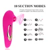 Clitoris Sucking Vibrator for Women Rechargeable Nipples Suction Stimulator 10 Modes Waterproof Adult Sex Toys Clitoral Massager Q0320