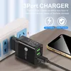 Carga rápida 3.0 PD Charger USB Universal 36W Tipo-C Adaptador de alimentação para iPhone Forxiaomi Telefone para iPad DHL