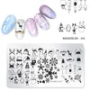 Stainless Nail Art Stamping Plates Kit för naglar Målning Design Stämpel Allt Manikyr Tillbehör och Verktyg NAP006