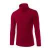 Suéter dos homens Lolde 2021 homens brancos e pulôvers Homens Tartaruga Pescoço Brand Camisola Masculino Outerwear Jumper Turtleneck