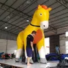 Excelente qualidade fantástica gigante inflável PVC cavalo desenhos animados modelo de balão para desfile de carnaval, publicidade de cavalo