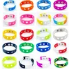 Party Gifts Silicone Wrist Band Soft Sports Bracelet Charms Decoration Kids Accessories Length 18cm HH21-409