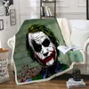 Joker 3D Gedrukt Fleece Deken voor Bedden Dikke Quilt Fashion Sprei Sherpa Throw Dekens Volwassenen Kinderen