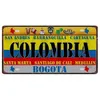 Painting Mexico Spanje Nationale Vlag Metalen Teken Colombia USA Kentekenplaat voor Wall Home Restaurant Craft Decor 15 * 30 cm CO28