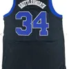 Nikivip Men Women Custom Qualquer Nome Qualquer Número Younth Custom xxs-6xl 34 Jesus Shuttlesworth Black Basketball Jersey