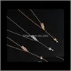 & Pendants Wine Bottle Glass Girls /Laides Lariat Chokers Pendant Necklaces Gold /Sier Plated Jewelry Gifts For Girls/Ladies Drop Delivery 2