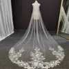 Реальные фотографии кружева свадьба вуаль на 3 метра длиной 1,5 метра шириной одного слоя белая слоновая кость bridal завеса с гребенью свадебные аксессуары x0726