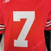 2021 Nouveau NCAA College Ohio State Buckeyes Football Jersey 7 C.J. Stroud Rouge Taille S-3XL Tout Cousu Jeunes Adultes