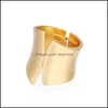 Bangle armband smycken S2157 mode överdrivna asymmetriska breda metallarmband Öppnande droppleverans 2021 YN4QT