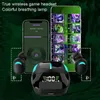 Gaming Headset Wireless Earphone Bluetooth-kompatibel 5,1 TWS Earbuds Hörlurar LED Andningslampa för Game Phone Mobiler