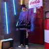 Boy Kazak Harajuku Hip Hop Alev Yangın Kazak Sonbahar Kış Adam Kadın Gevşek Jumper Moda Unisex Streetwear 210519