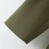 Dames Casual Army Groene Blazer Lange Mouwen Gekleed Kraagzakken Single Breasted Coat Vrouwelijke Office Wear Tops 210430