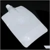 Bags Housekeeping Organization Home & Gardenwhite Stand Up Drinking Beverage Milk Package Spout Bag Plastic Pe Doypack Fruit Juice Liquid Sto