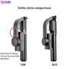 Sanyk Mobile Phone Stabilizer Anti-Shake Handheld Gimbal Shooting Live Tripé Multi-função Selfie Stick Smartphones 210713