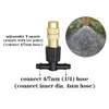 Micro Drip Irrigation Misting Brass Nozzle Garden Spray Cooling Parts Water Sprinkler with Connector