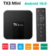 TX3 MINI TV Box 2GB 16 GB Quad Core Allwinner H313 Smart Box Android 10.0 Media Player Wsparcie Wi -Fi DLNA 3D Set Top Box Android10 TVbox