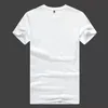 Custom T-shirt CAUAL 100% Katoen Tee Shirts Zacht T-shirt Hoge Kwaliteit DIY Printing Borduurwerk Ademend Rood Wit Zwart Tshirt Zomer Womens Man Top