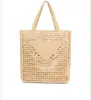 Femmes Sac à provisions de paille Vin Coconut Fibre Tote Sacs Madies Summer Fashion Beach Crochet Pouch271X