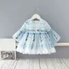 Baby Girls Lace Princess Dress 1st 2rd Spring Birthday Party Dress Newborn Christening Gown Toddler Kids Clothing 0-4 G1129