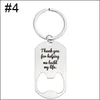 Mode-Ideen Gravierte Liebe Sie Tragbare Bier Flaschenöffner Keychain Mini Pocket Edelstahl Schlüssel Ringe für Männer Vater Geschenke