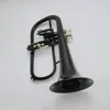 BB Tune FlugelHorn 블랙 니켈 골드 도금 고품질 악기 전문가가있는 케이스 마우스 피스 액세서리