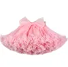 Girls ruffle tutu skirts Children ribbon Bows stain tulle skirt kids lace princess party bottoms A61692298363