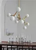 Lustre moléculaire nordique moderne lampes suspendues décor de salon plafonniers lustres salle à manger luminaires suspendus luminaires d'îlot de cuisine