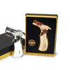 1300C Butane Scorch Torch Jet Flame Lighter Lighter Torch Torch Torch العملاق الثقيل البوتان القابل لإعادة تعبئة الشعلة ذاتية الشواء في الهواء الطلق.