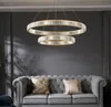 Salon lustre moderne simple atmosphère salle à manger chambre nouvelle lumière de luxe haute qualité ménage rond cristal Chandeli