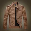 Veste de moto manteau imperméable pour hansome homme automne hiver veste en cuir manteau en peau de vache Hommes mode chaud biker veste jeunesse 211009