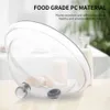 Molecular Cuisine Smoke Lid Food Grade Transparent Cover Hood for Smoking Food Cold Generator Kitchen Tool 210326