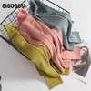 GIGOGOU Curly O Neck Frauen Pullover Grundlegende Feste Pullover Top Herbst Frühling Koreanische Mode Gestrickte Jumper Chic Sueters De Mujer 211217