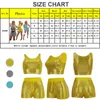 2021 Sommar två stycke set Sexig glitterskörd Top + Shorts Outfits Kvinna Tracksuit Matching Set Clubwear Wear Short Passits X0709