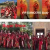 Casual Dresses Chinesischer Stil Frauen Jazz Performance Kleidung Red Festival Outfits Hip Hop für Erwachsene Gogo Dance Bühne Kostüme DQS6259 Cobi