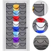 Storage Boxes & Bins 24 PocketHat Hanging Bag Wall-mounted Sundries Hat Organizer Holder Room Shoes Slippers Behind The Door