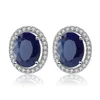 Gem039s Ballet 7x9mm Natural Blue Sapphire 925 Sterling Silver Gemstone Stud Earrings Vintage Fine Jewelry Women Gift Fashion 25069394