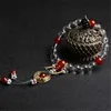 Beaded Strands Qing Dynasty Same Style Bracelet Of Queen Natural Clear Crystal 18 Eighteen Beads Prayer Bracelets Women's Ac2239