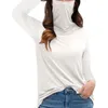Женские футболки женская футболка мода Multifunctional Dust Mask High воротник с длинным рукавом. Женская одежда Blusas Mujer de